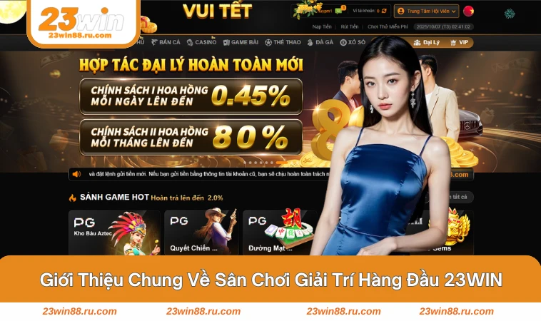 Giao diện chính của nền tảng hiện đại và thân thiện.