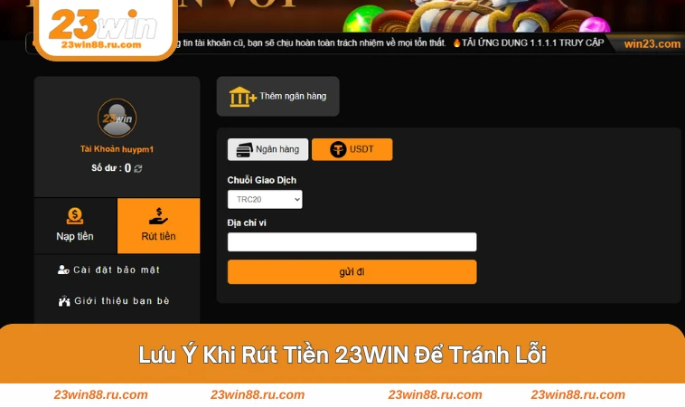 Bộ phận hỗ trợ 23WIN giúp xử lý nhanh các sự cố khi rút tiền.